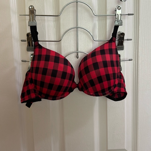 PINK Victoria's Secret Other - VS Pink plaid print push up bra size 34C